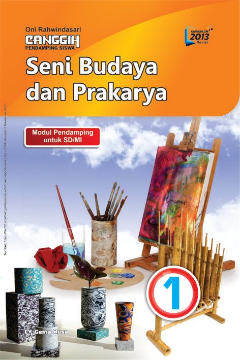 image Modul Pendamping Siswa Canggih SD/MI: Seni Budaya dan Prakarya 1